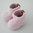 Huurre - vauvan vaaleanpunaiset huopatossut